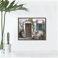Picture of Door Arched Flower _GroupedProduct_Rectangle_Landscape_Canvas_Framed_