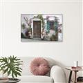 Picture of Door Arched Flower _GroupedProduct_Rectangle_Landscape_Canvas_Framed_