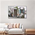 Picture of Door Arched Flower _GroupedProduct_Rectangle_Landscape_Canvas_Framed_