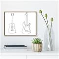 Picture of Guitar _GroupedProduct_Rectangle_Landscape_Canvas_Framed_