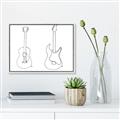 Picture of Guitar _GroupedProduct_Rectangle_Landscape_Canvas_Framed_