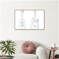 Picture of Guitar _GroupedProduct_Rectangle_Landscape_Canvas_Framed_