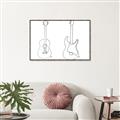 Picture of Guitar _GroupedProduct_Rectangle_Landscape_Canvas_Framed_