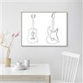 Picture of Guitar _GroupedProduct_Rectangle_Landscape_Canvas_Framed_
