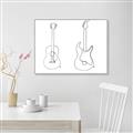 Picture of Guitar _GroupedProduct_Rectangle_Landscape_Canvas_Framed_