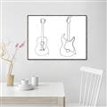 Picture of Guitar _GroupedProduct_Rectangle_Landscape_Canvas_Framed_