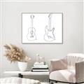 Picture of Guitar _GroupedProduct_Rectangle_Landscape_Canvas_Framed_