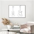 Picture of Guitar _GroupedProduct_Rectangle_Landscape_Canvas_Framed_
