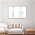 Picture of Guitar _GroupedProduct_Rectangle_Landscape_Canvas_Framed_