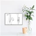 Picture of Saxophone _GroupedProduct_Rectangle_Landscape_Canvas_Framed_