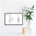 Picture of Saxophone _GroupedProduct_Rectangle_Landscape_Canvas_Framed_