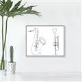 Picture of Saxophone _GroupedProduct_Rectangle_Landscape_Canvas_Framed_
