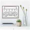 Picture of Portable Radio _GroupedProduct_Rectangle_Landscape_Canvas_Framed_