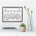 Picture of Portable Radio _GroupedProduct_Rectangle_Landscape_Canvas_Framed_