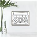Picture of Portable Radio _GroupedProduct_Rectangle_Landscape_Canvas_Framed_