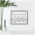 Picture of Portable Radio _GroupedProduct_Rectangle_Landscape_Canvas_Framed_