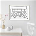 Picture of Portable Radio _GroupedProduct_Rectangle_Landscape_Canvas_Framed_