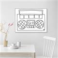 Picture of Portable Radio _GroupedProduct_Rectangle_Landscape_Canvas_Framed_