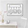Picture of Portable Radio _GroupedProduct_Rectangle_Landscape_Canvas_Framed_