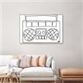 Picture of Portable Radio _GroupedProduct_Rectangle_Landscape_Canvas_Framed_