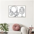 Picture of Microphone _GroupedProduct_Rectangle_Landscape_Canvas_Framed_