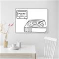 Picture of Turntable _GroupedProduct_Rectangle_Landscape_Canvas_Framed_