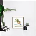 Picture of Pot On The Books I _GroupedProduct_Square_Canvas_Framed_