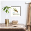 Picture of Pot On The Books I _GroupedProduct_Square_Canvas_Framed_