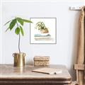 Picture of Pot On The Books I _GroupedProduct_Square_Canvas_Framed_