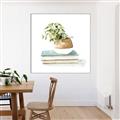 Picture of Pot On The Books I _GroupedProduct_Square_Canvas_Framed_