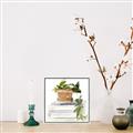 Picture of Flower Pot On Books _GroupedProduct_Square_Canvas_Framed_