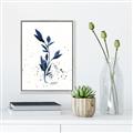 Picture of Blue Leaves III _GroupedProduct_Rectangle_Portrait_Canvas_Framed_