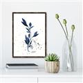 Picture of Blue Leaves III _GroupedProduct_Rectangle_Portrait_Canvas_Framed_