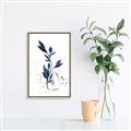 Picture of Blue Leaves III _GroupedProduct_Rectangle_Portrait_Canvas_Framed_