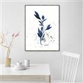 Picture of Blue Leaves III _GroupedProduct_Rectangle_Portrait_Canvas_Framed_