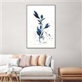Picture of Blue Leaves III _GroupedProduct_Rectangle_Portrait_Canvas_Framed_