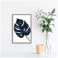Picture of Blue Tropical Leaf I _GroupedProduct_Rectangle_Portrait_Canvas_Framed_