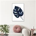 Picture of Blue Tropical Leaf I _GroupedProduct_Rectangle_Portrait_Canvas_Framed_