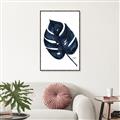 Picture of Blue Tropical Leaf I _GroupedProduct_Rectangle_Portrait_Canvas_Framed_