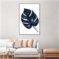 Picture of Blue Tropical Leaf I _GroupedProduct_Rectangle_Portrait_Canvas_Framed_