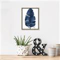 Picture of Blue Tropical Leaf II _GroupedProduct_Rectangle_Portrait_Canvas_Framed_