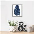 Picture of Blue Tropical Leaf II _GroupedProduct_Rectangle_Portrait_Canvas_Framed_