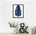 Picture of Blue Tropical Leaf II _GroupedProduct_Rectangle_Portrait_Canvas_Framed_