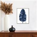 Picture of Blue Tropical Leaf II _GroupedProduct_Rectangle_Portrait_Canvas_Framed_
