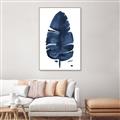 Picture of Blue Tropical Leaf II _GroupedProduct_Rectangle_Portrait_Canvas_Framed_