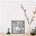 Picture of Beautiful Flower In Jar _GroupedProduct_Square_Canvas_Framed_