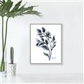 Picture of Blue Leaves IV _GroupedProduct_Rectangle_Portrait_Canvas_Framed_