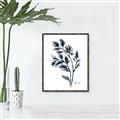Picture of Blue Leaves IV _GroupedProduct_Rectangle_Portrait_Canvas_Framed_