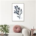 Picture of Blue Leaves IV _GroupedProduct_Rectangle_Portrait_Canvas_Framed_