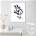 Picture of Blue Leaves IV _GroupedProduct_Rectangle_Portrait_Canvas_Framed_
